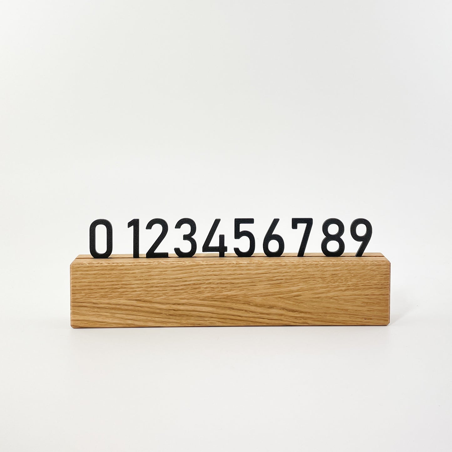 3D-Druck Steckmotiv Zahlen - Bahnschrift