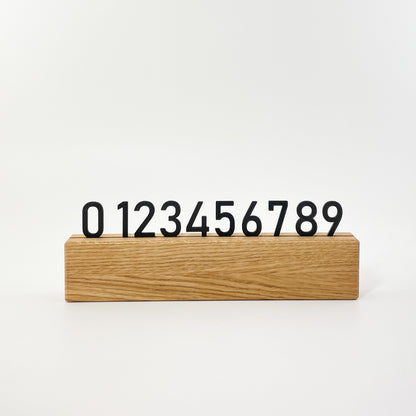 3D-Druck Steckmotiv Zahlen - Bahnschrift