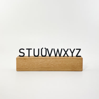 3D-Druck Steckmotiv Buchstaben - Bahnschrift