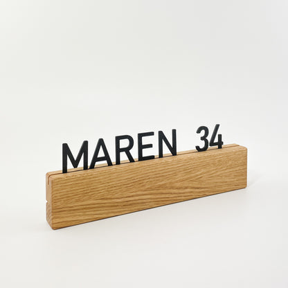 3D-Druck Steckmotiv Buchstaben - Bahnschrift
