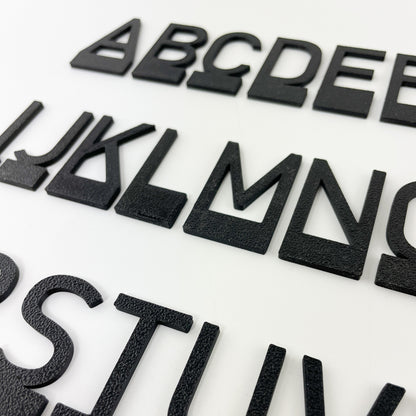 3D-Druck Steckmotiv Buchstaben - Bahnschrift