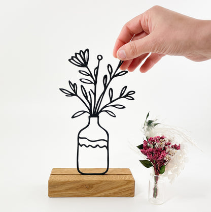 3D-Druck Steckmotiv Blumenvase - Bouvardia