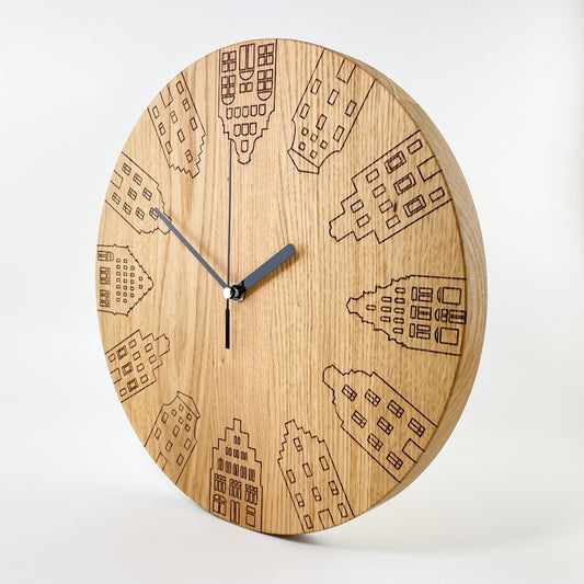 wooden wall clock - Leona