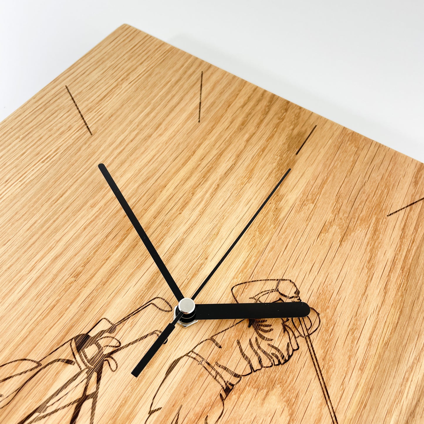 wooden wall clock - Leona