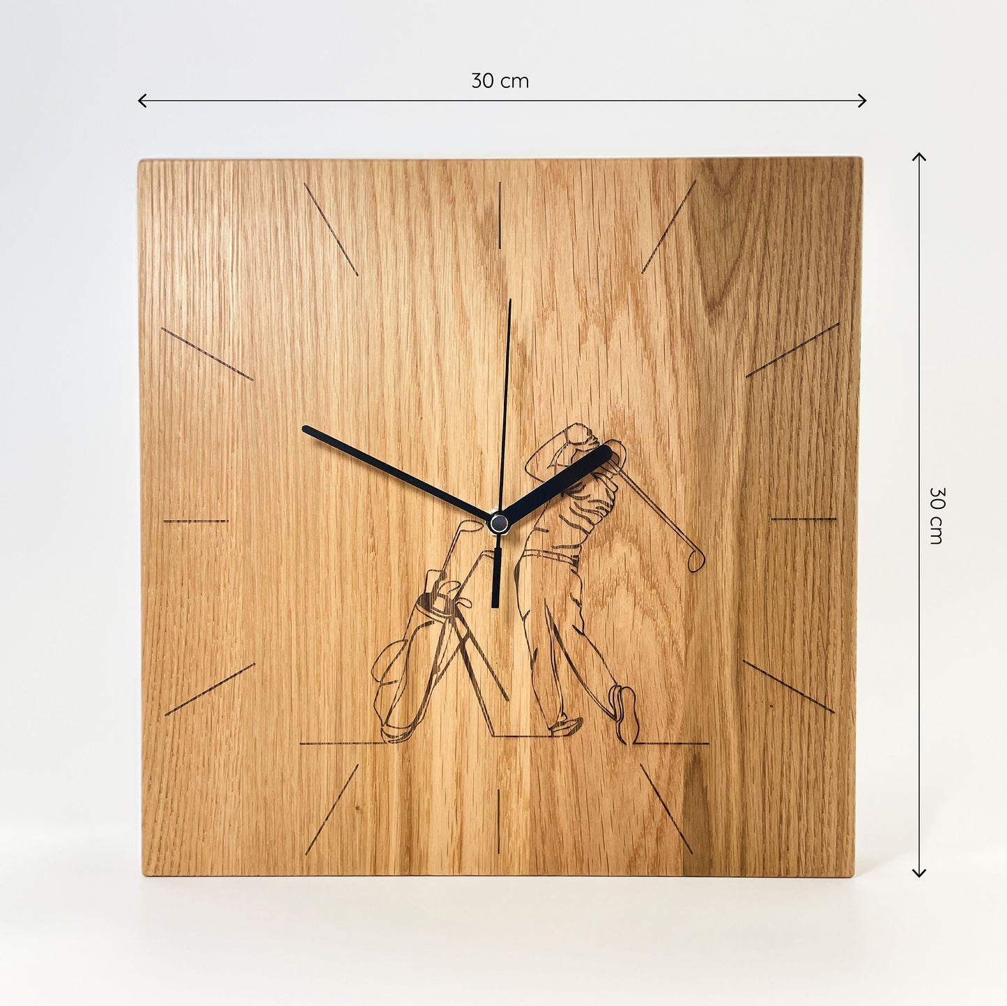 wooden wall clock - Leona