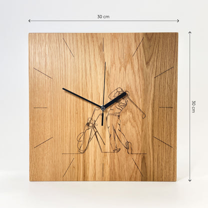 wooden wall clock - Leona