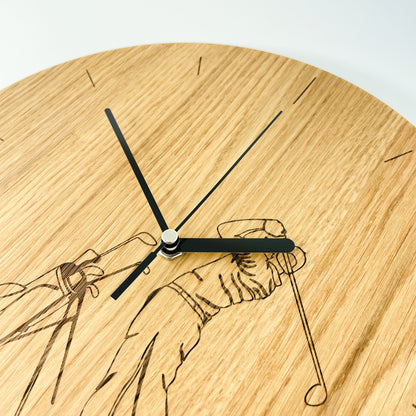 wooden wall clock - Leona