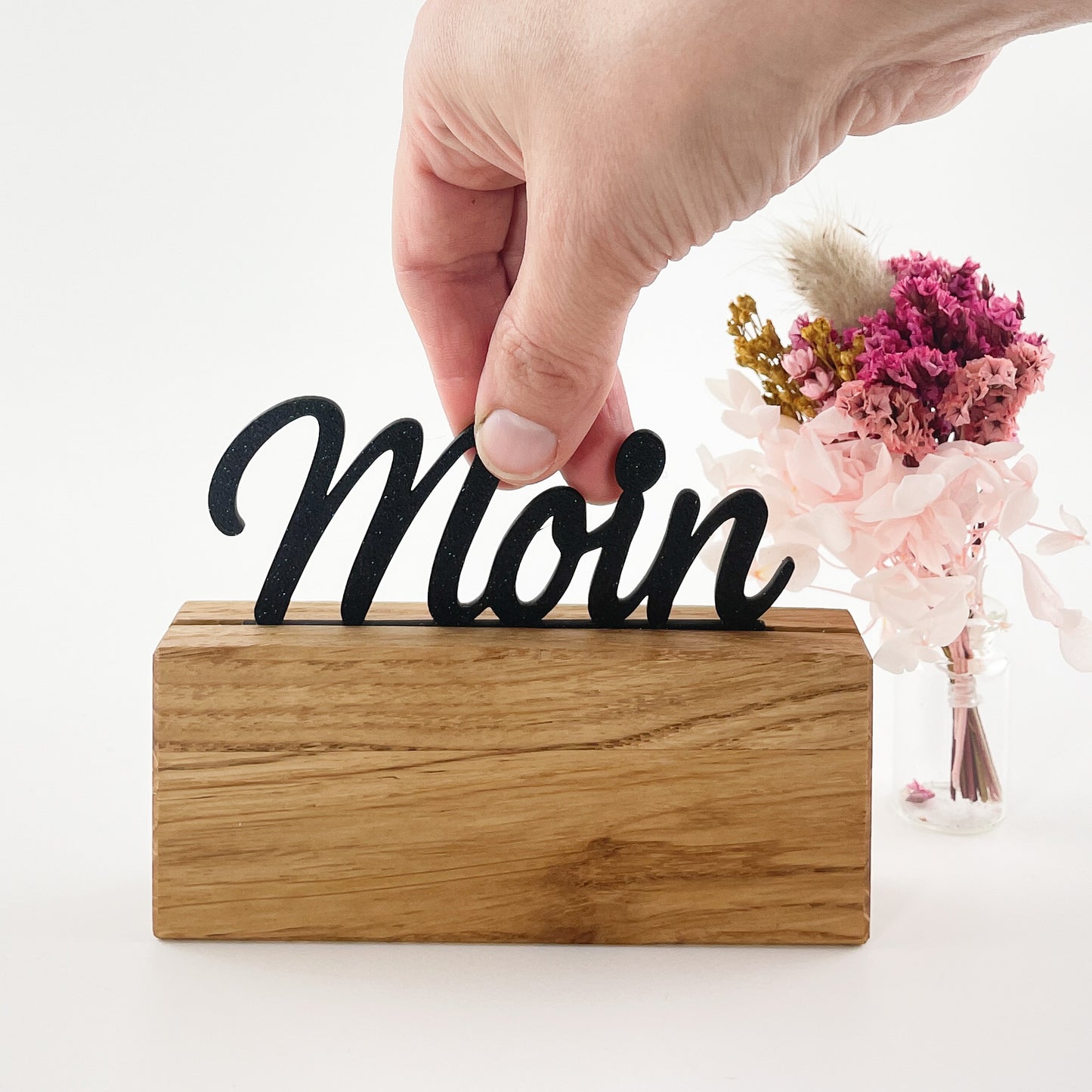 3D-Druck Steckmotiv Schriftzug - Moin