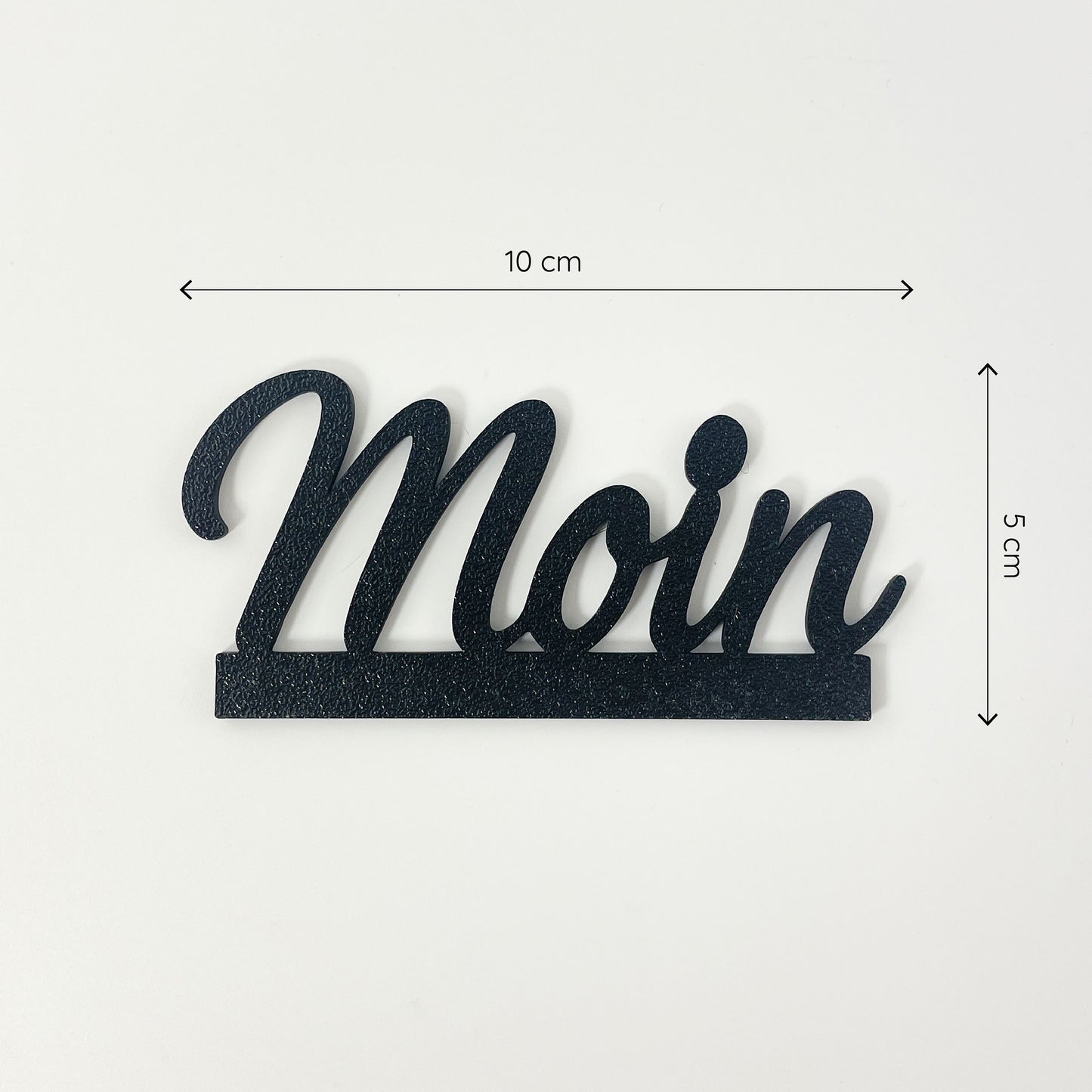 3D-Druck Steckmotiv Schriftzug - Moin
