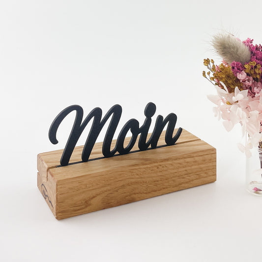 3D-Druck Steckmotiv Schriftzug - Moin