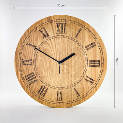 Holz-Wanduhr rund+eckig - Remus